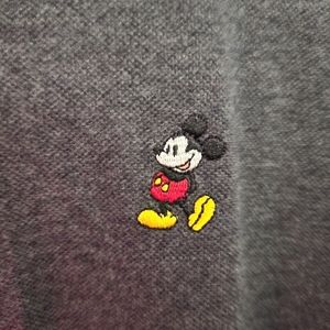 Official Disney Mickey Mouse Men's Polo Gray  US Size  Medium